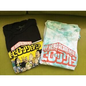 Anime My Hero Academia Pure cotton TShirts Size Medium Lot of 2